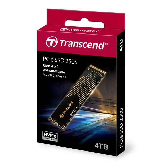 SSD накопитель Transcend MTE250S M.2-2280 PCIe Gen4 x4 NVMe 4TB
