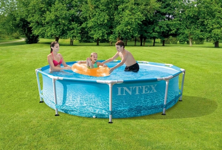 Каркасный бассейн Intex 28208 с фильтр-насосом на 1250 л/ч размер 305х76 см, объем 4485 л - изображение 2
