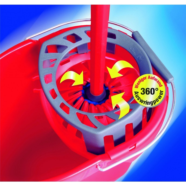 Відро з віджимом Vileda Torsion Power 10 л Червоне (4003790105111) - зображення 5