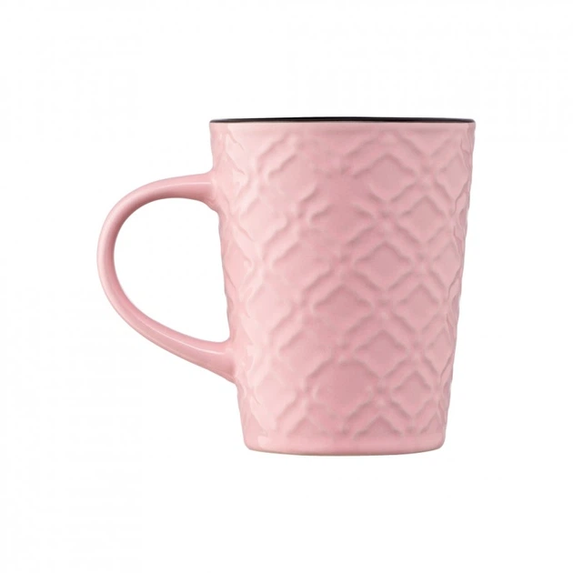 Чашка Ardesto Relief 320 мл Pink (AR3474P) - Фото 5 Чашка Ardesto Relief 320 мл Pink (AR3474P) - изображение 5