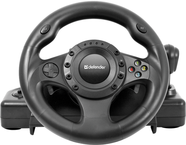 Кермо ігрове Defender Forsage Drift USB/PS2/PS3 з педалями - Фото 1 Кермо ігрове Defender Forsage Drift USB/PS2/PS3 з педалями - зображення 1