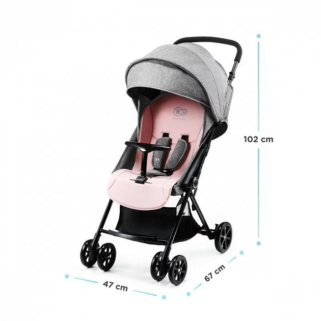 Wózek spacerowy Kinderkraft Lite Up szary (158340) - obraz 6