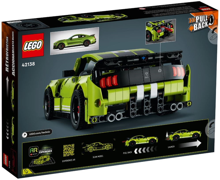 Zestaw klocków LEGO Technic Ford Mustang Shelby GT500 544 elementy (42138) - obraz 7