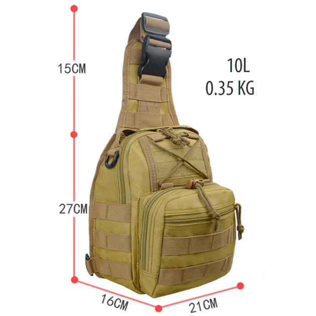 Однолямочная тактическая сумочка military R-413 - изображение 2