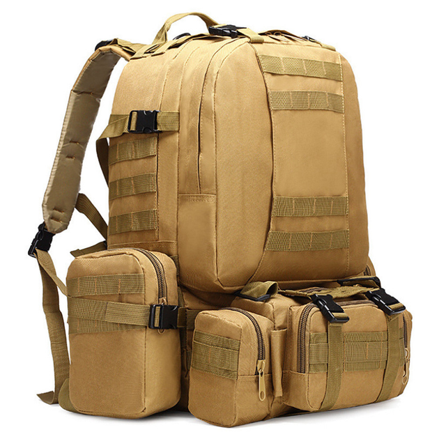 Тактичний військовий рюкзак military хакі R-455 - зображення 1
