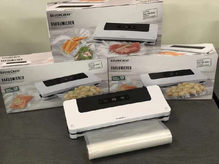 Вакууматор вакуумный упаковщик еды Silver Crest SFS 120 A1 + 3 метра пакетов - изображение 2