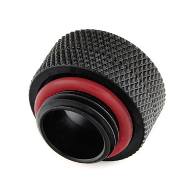 Фітинг для СВО Bitspower Фитинг Bitspower G1/4" Carbon Black 12MM (BP-CBEML) - изображение 2