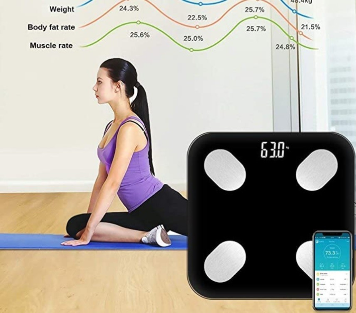 Напольные электронные умные фитнес весы MATARIX MX-454 App Bluetooth ...