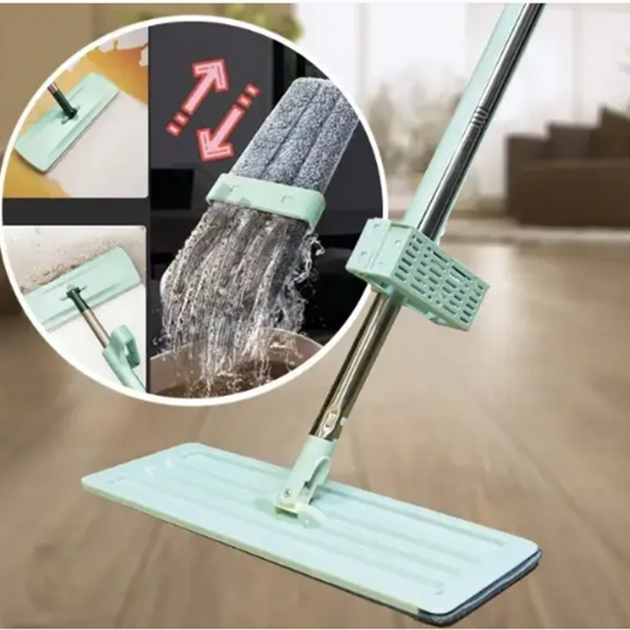 Швабра ледарка з віджимом Spin Mop 360 мікрофібра з телескопічною ...