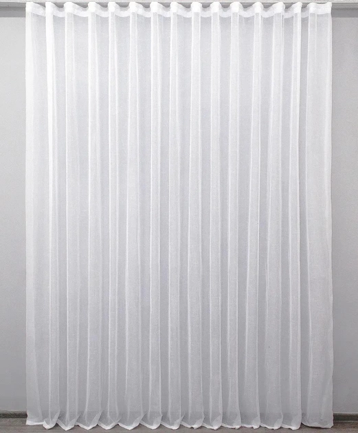 Акція на Тюль VR-Textil Льон Колір білий 3х2.5м (43-001T) від Rozetka