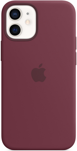 Панель Apple MagSafe Silicone Case для Apple iPhone 12 mini Plum (MHKQ3) - зображення 4