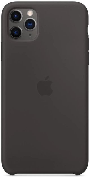 Etui Apple Silicone Case do Apple iPhone 11 Pro Max Black (MX002) - obraz 1