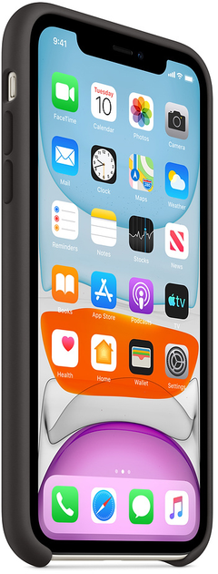 Etui Apple Silicone Case do Apple iPhone 11 Black (MWVU2) - obraz 7
