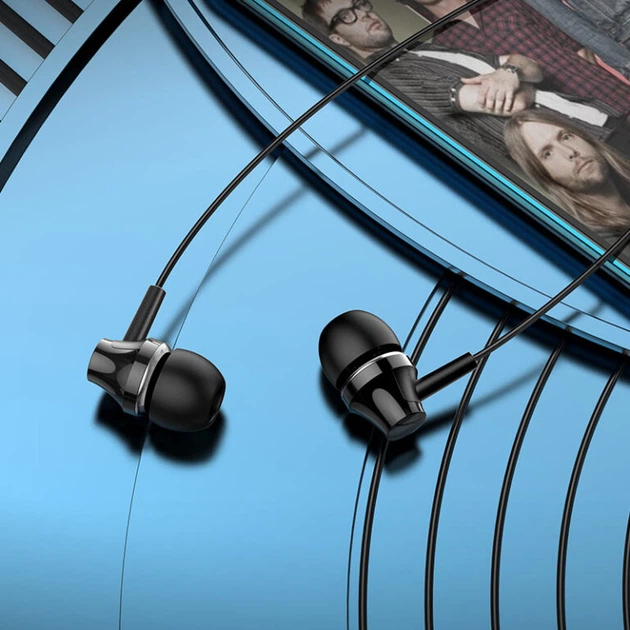 Навушники BOROFONE BM74 Singer universal earphones with microphone Black (6974443388220) - изображение 4