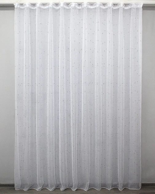 Акція на Тюль VR-Textil Льон колекція Івонна Колір білий з венге вкрапленням 4х2.5м (43-053T) від Rozetka