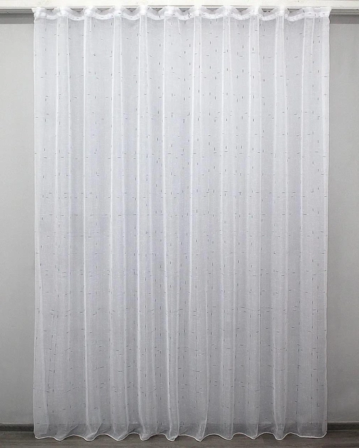 Акція на Тюль VR-Textil Льон колекція Івонна Колір білий з венге вкрапленням 5х2.5м (43-055T) від Rozetka