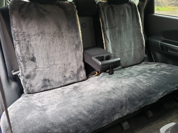 Автонакидки на сиденье задние меховые из овчины 150х50 см (SK-304NZ) - изображение 5