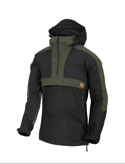 Куртка Woodsman Anorak Jacket Helikon-Tex Black/Taiga Green M Тактическая - изображение 1