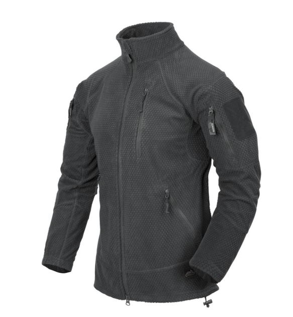 Кофта Alpha Tactical Jacket - Grid Fleece Helikon-Tex Shadow Grey XL Тактическая мужская - изображение 1