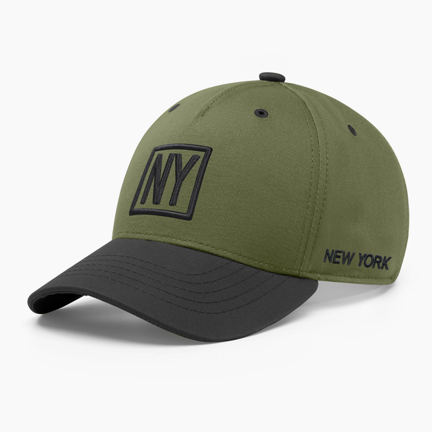 Стильна чоловіча бейсболка INAL Нью Йорк NY New York M / 55-56 Оливковий/ Чорний 105655