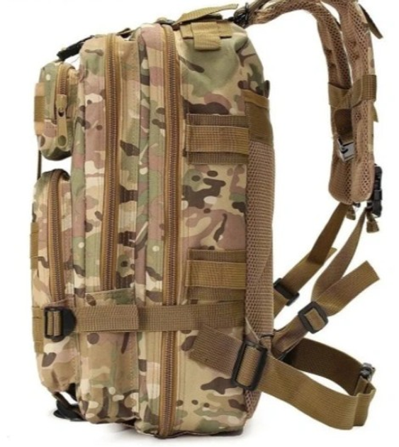 Рюкзак туристичний ранець сумка на плечі для виживання Мультикам 35 л (Alop) із системою безлічі кишень і відділень водонепроникний для походів - зображення 1