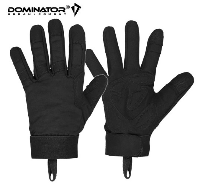 Рукавички захисні чоловічі Dominator Tactical Чорні розмір L (Alop) максимальний захист і комфорт для захисту рук в екстремальних умовах професійного використання і тренувань - зображення 2