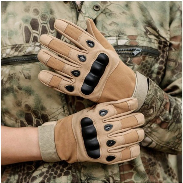 Бойові армійські рукавички для виживання Койот розмір L (Alop) надійний захист і комфорт в екстремальних умовах надійний захист і свобода руху незамінний інструмент на полі бою - зображення 2