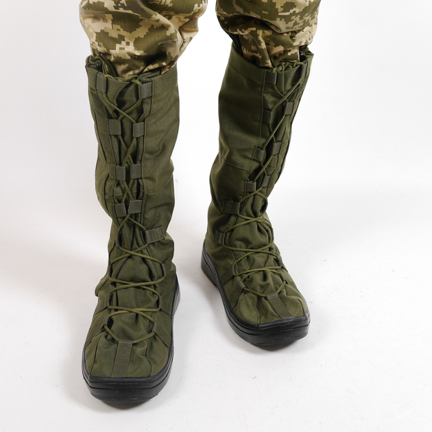 Тактические Гамаши, Размер M(39-42) Бахилы Утепленные Военные для Обуви Дождевые для Защиты Хаки - изображение 2