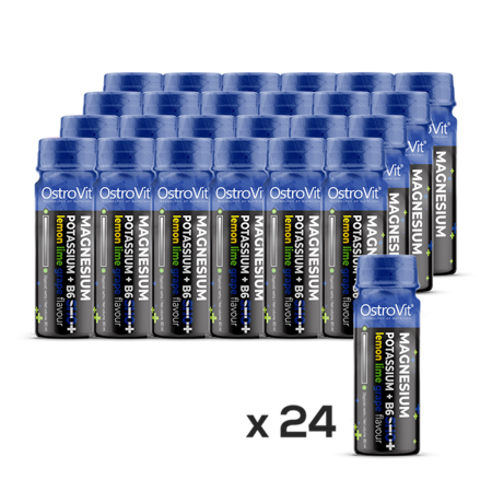 Магній В6 Калій (рідкий) Ostrovit Magnesium Potasium + B6 (80 ml) Лимон — Лайм — Виноград, вітамінно-мінеральний комплекс - зображення 2