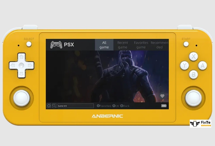 ANBERNIC RG505　イエロー Игровая приставка портативная ретро консоль Anbernic RG505