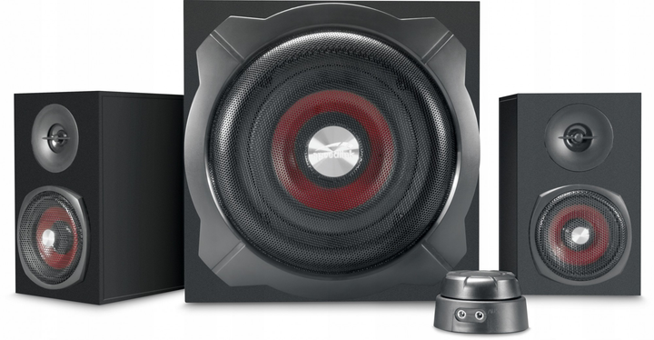Мультимедийная акустическая система 2.1 SpeedLink Gravity Black 60 Вт - изображение 1
