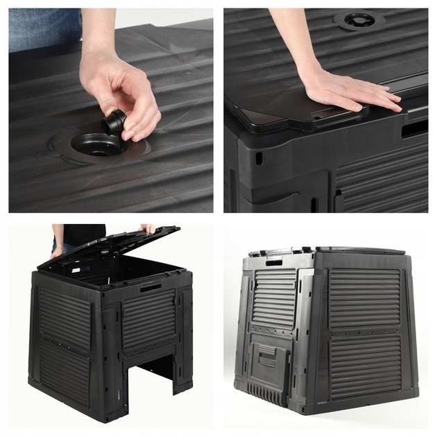 Компостер 1-камерный Keter 470 л черный - изображение 8
