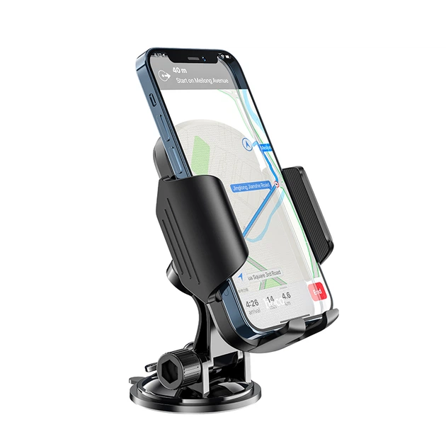 Автотримач для телефона HOCO CA82 Just fast suction cup car holder Black - Фото 5 Автотримач для телефона HOCO CA82 Just fast suction cup car holder Black - изображение 5