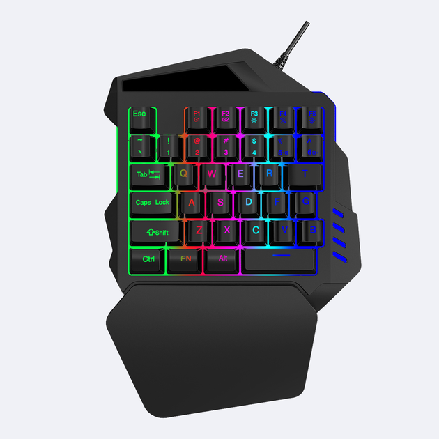Клавиатура проводная VHG V500 One-handed Gaming Keyboard Black – фото ...