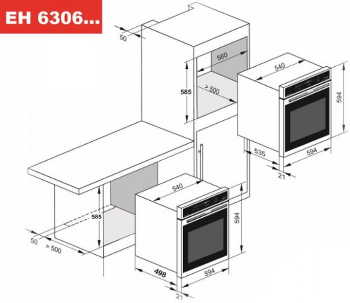 Духова шафа Kaiser EH 6306 R - зображення 2