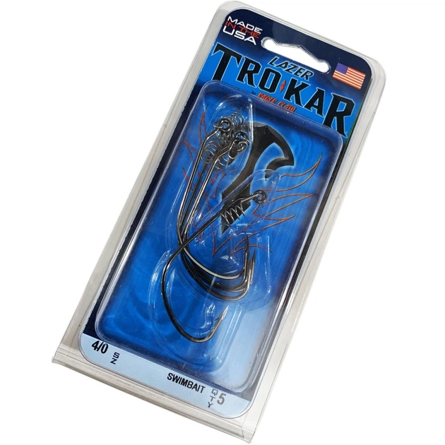 Офсетный крючок Trokar Lazer (Eagle Claw) TK140-4/0 - Фото 2 Офсетный крючок Trokar Lazer (Eagle Claw) TK140-4/0 - изображение 2