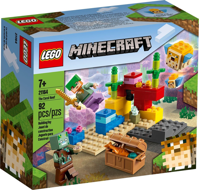 Конструктор LEGO Minecraft Кораловий риф 92 деталі (21164) - зображення 1