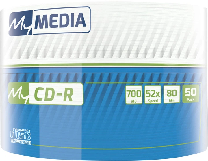 MyMedia CD-R 700MB 52X MATT SILVER Wrap 50 szt. (23942692010) - obraz 2