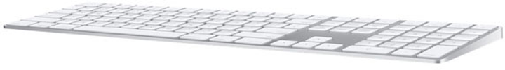 Клавіатура бездротова Apple Magic Keyboard з цифровою панеллю Bluetooth German Silver (MQ052D/A) - зображення 3
