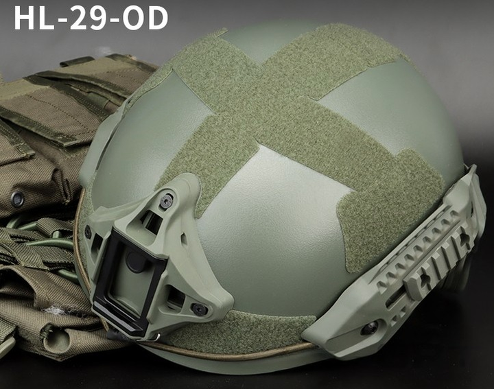 Страйкбольний шолом MK MTek Flux helmet Olive (Airsoft / Страйкбол) - зображення 1
