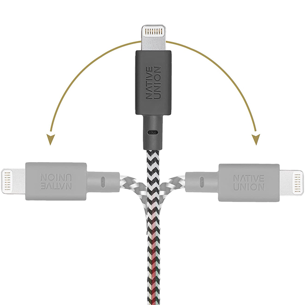 Кабель синхронизации Native Union Key Cable USB-C to Lightning, Zebra (KEY-KV-CL-ZEB) - Фото 3 Кабель синхронизации Native Union Key Cable USB-C to Lightning, Zebra (KEY-KV-CL-ZEB) - изображение 3
