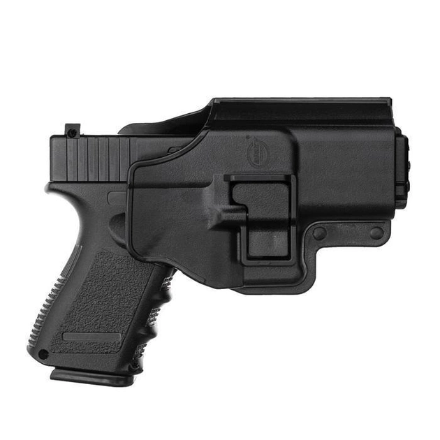 Дитячий Страйкбольний пістолет із Кобурою Glock 17 Galaxy G15+ метал чорний - зображення 2