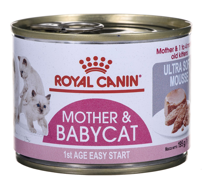 Mokra karma dla kociąt i matek ROYAL CANIN Mother & Baby delikatny mus - puszka 195g (9003579311660) (4098002) - obraz 1