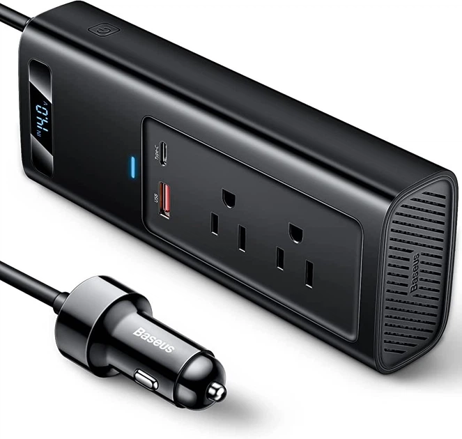 Автомобільний Інвертор Baseus 150W Inverter (220V CN/EU) DC-AC перетворювач (CRNBQ-A01) - зображення 3