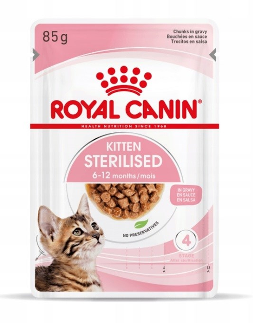 Вологий корм для стерилізованих кошенят ROYAL CANIN Kitten Sterilized 12x85 г (9003579007129) - зображення 2