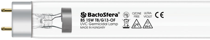 Бактерицидная лампа BactoSfera BS 15W T8/G13-OF (4820174310141) - изображение 1