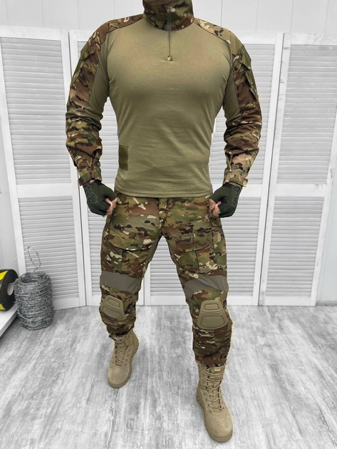 Костюм военный 3В1 (наколенники + штаны + убакс) мультикам рип-стоп XL - изображение 1