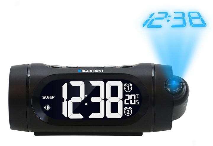 Проєкційний годинник з будильником Blaupunkt CRP9BK (5901750500596) - зображення 1