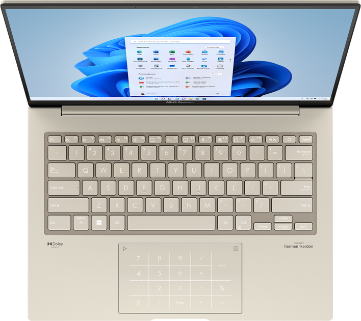 Ноутбук ASUS ZenBook 14X OLED UX3404VA-M9023WS (90NB1083-M00170) Sandstone Beige / 14.5" OLED 2.8K 120 Гц / Intel Core i7-13700H / RAM 16 ГБ / SSD 1 ТБ / Windows 11 Home - Фото 3 Ноутбук ASUS ZenBook 14X OLED UX3404VA-M9023WS (90NB1083-M00170) Sandstone Beige / 14.5" OLED 2.8K 120 Гц / Intel Core i7-13700H / RAM 16 ГБ / SSD 1 ТБ / Windows 11 Home - изображение 3