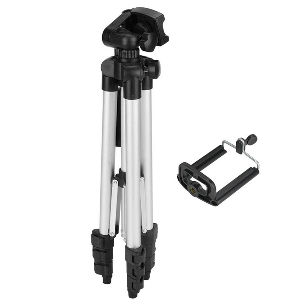 Штатив Tripod 3110 1.1 м с чехлом на телескопических регулируемых ножках из алюминия трипод тринога селфи палка Черный - Фото 6 Штатив Tripod 3110 1.1 м с чехлом на телескопических регулируемых ножках из алюминия трипод тринога селфи палка Черный - изображение 6